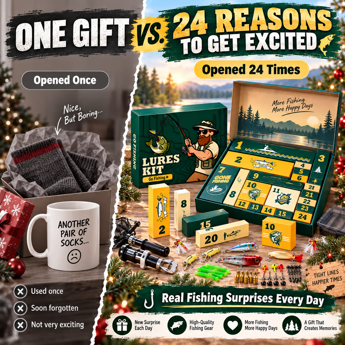 ⏳ Last day! 50% OFF – 🎣24-Day Fishing Countdown Calendar