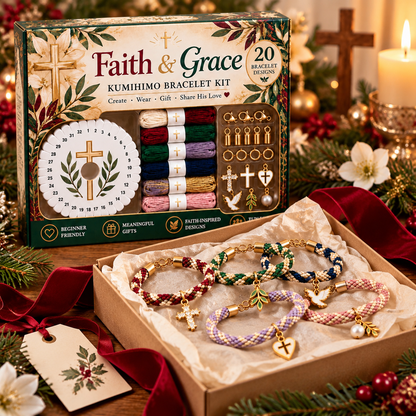 TopSpire® Christmas Kumihimo Bracelet Kit