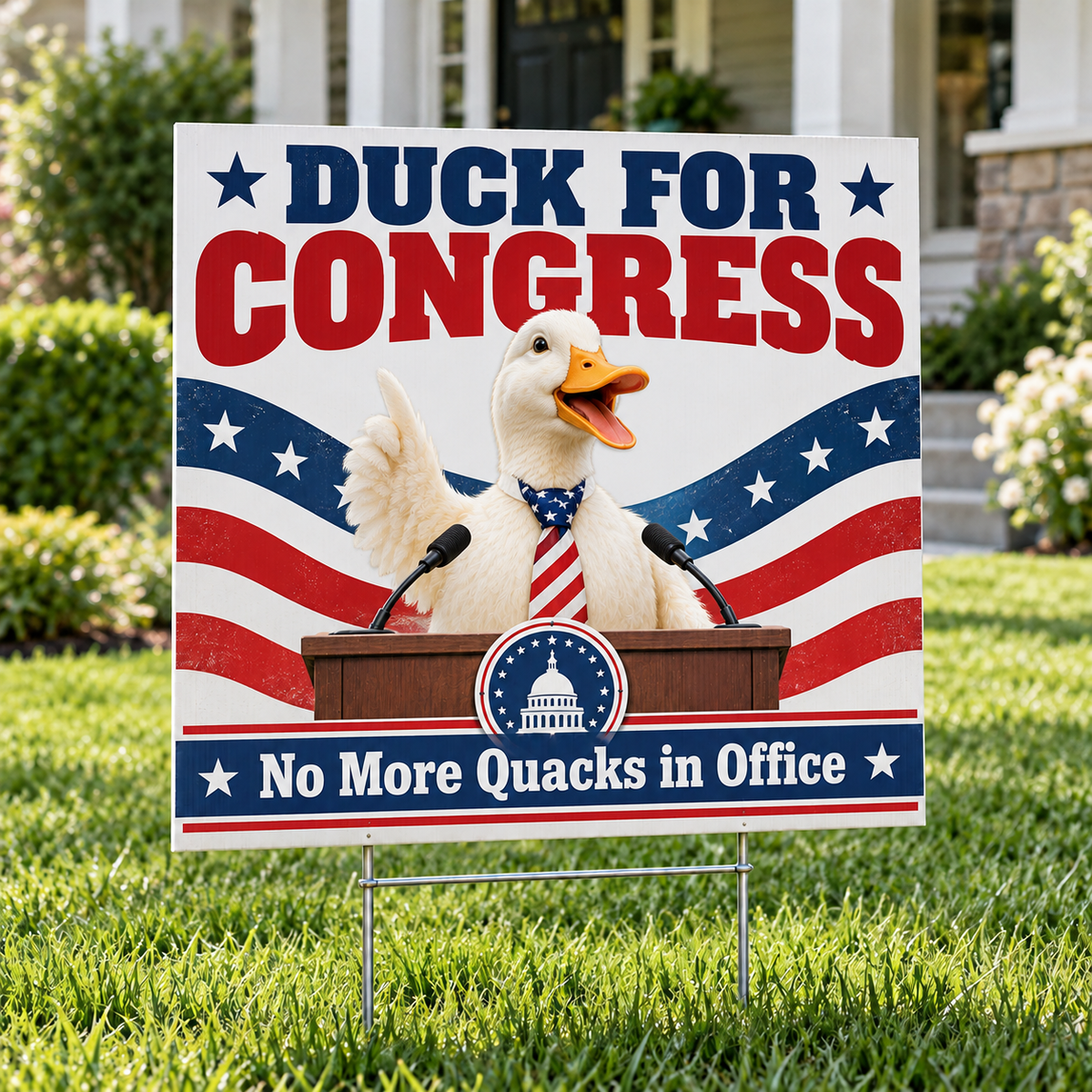 Funny Animal Election Yard Signs – Hilarious Political Humor Lawn Decor