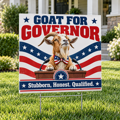 Funny Animal Election Yard Signs – Hilarious Political Humor Lawn Decor
