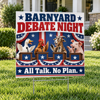 Funny Animal Election Yard Signs – Hilarious Political Humor Lawn Decor