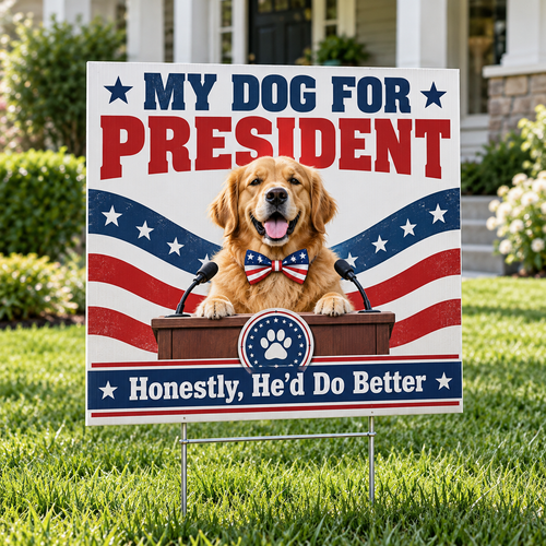 Funny Animal Election Yard Signs – Hilarious Political Humor Lawn Decor