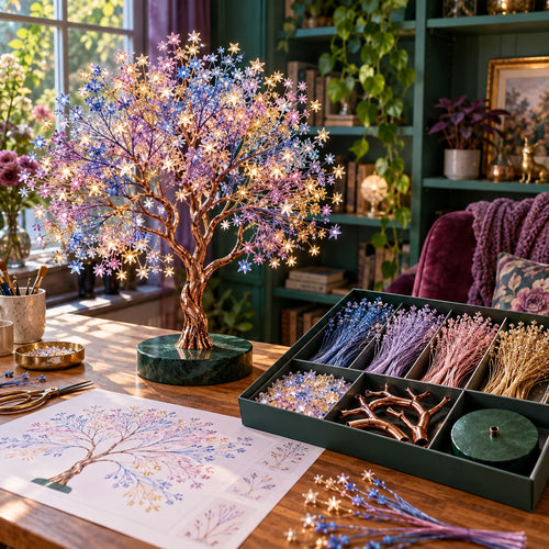 DIY Starlit Blossom Tree Art Kit