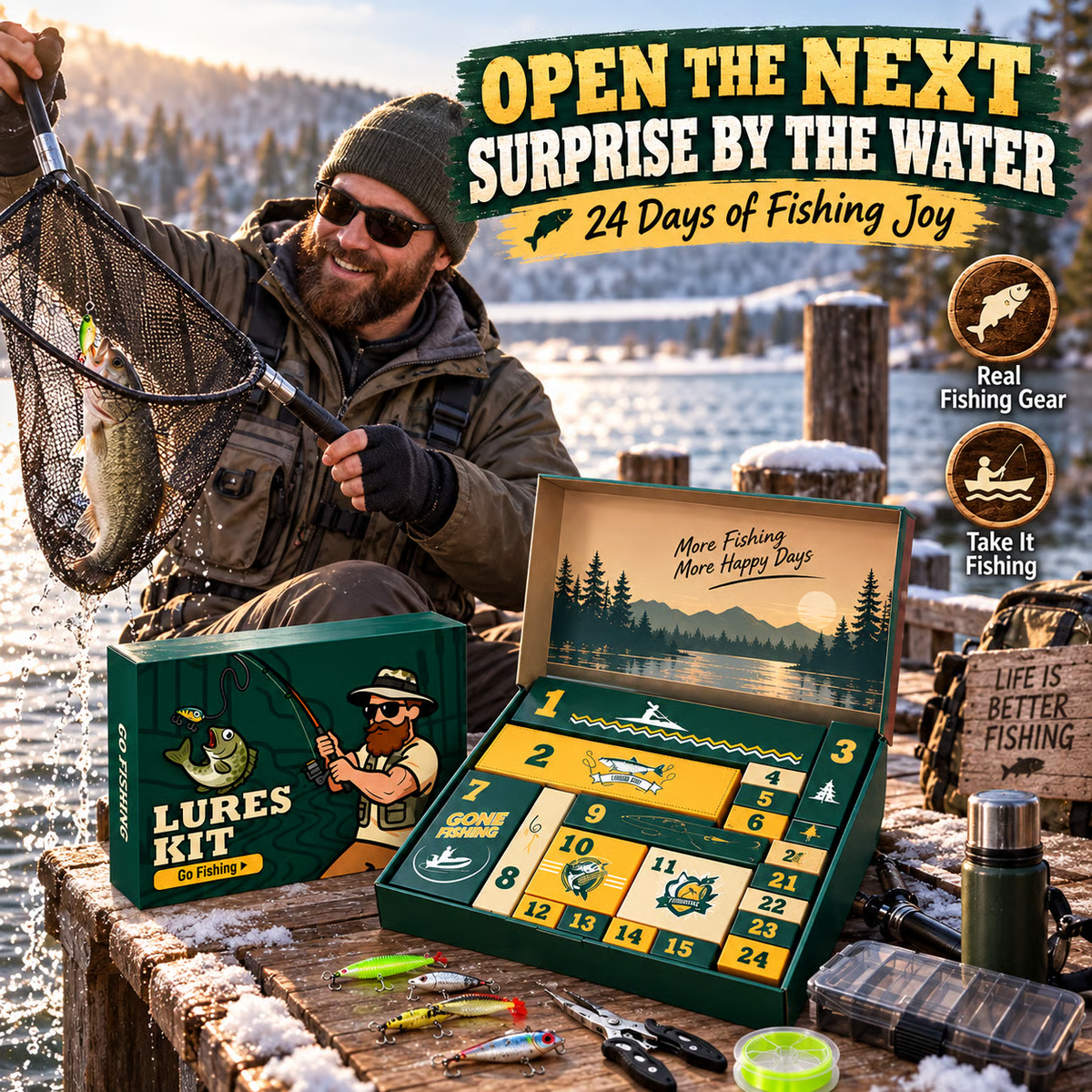 ⏳ Last day! 50% OFF – 🎣24-Day Fishing Countdown Calendar