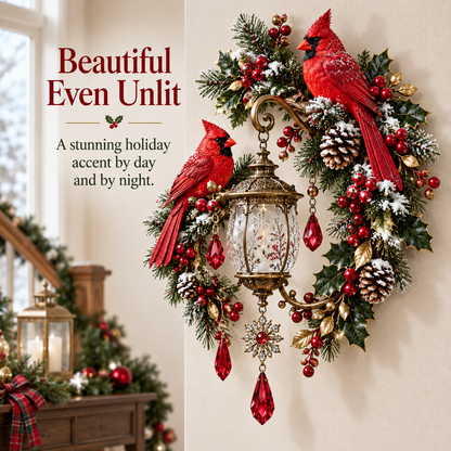 🐦 49% OFF | Cardinal Christmas Lantern Wall Decor – Bring a Warm Holiday Welcome Home 🎄