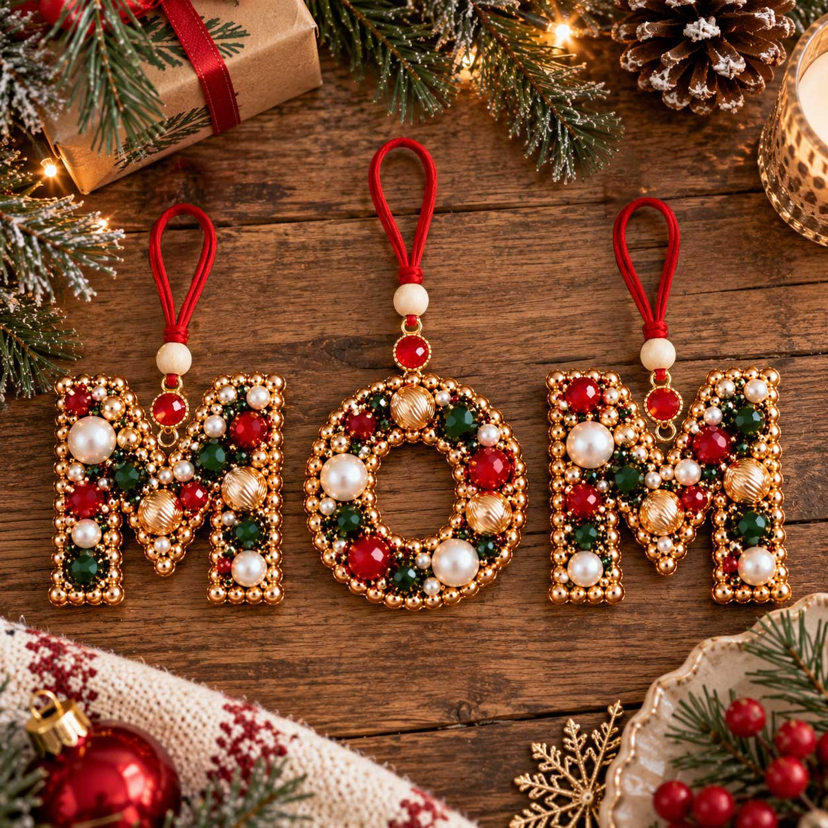 TopSpire® DIY Christmas Letter Bead Ornament Kit