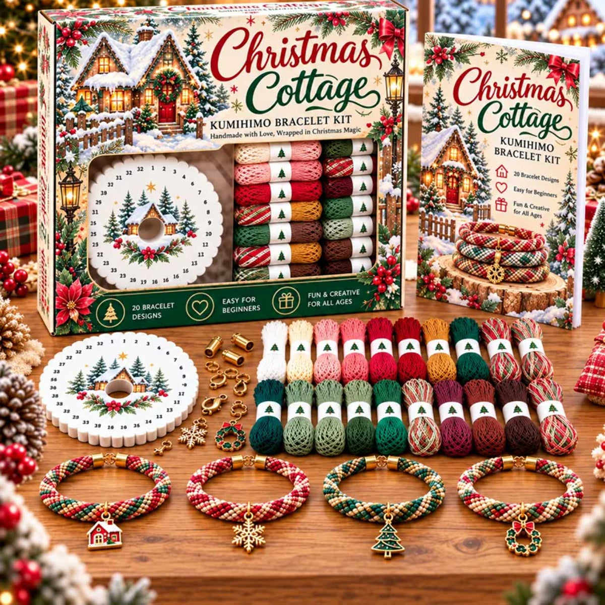 TopSpire® Christmas Kumihimo Bracelet Kit