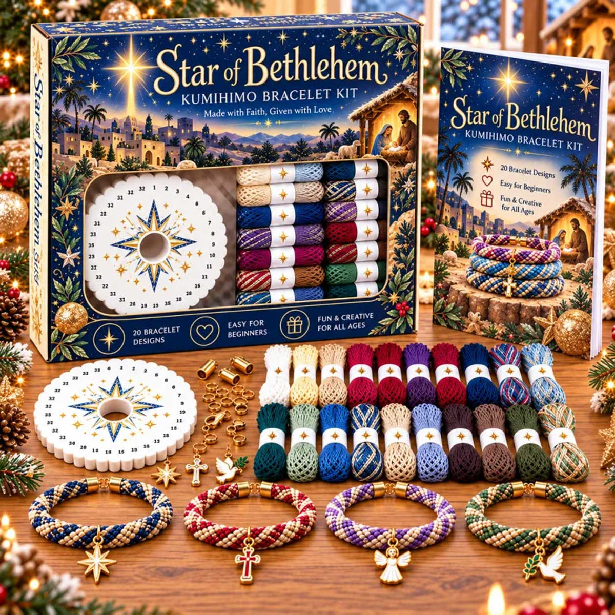 TopSpire® Christmas Kumihimo Bracelet Kit