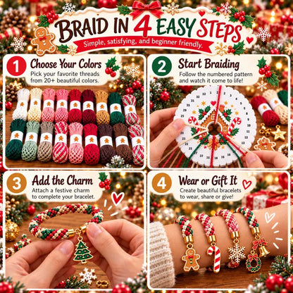 TopSpire® Christmas Kumihimo Bracelet Kit