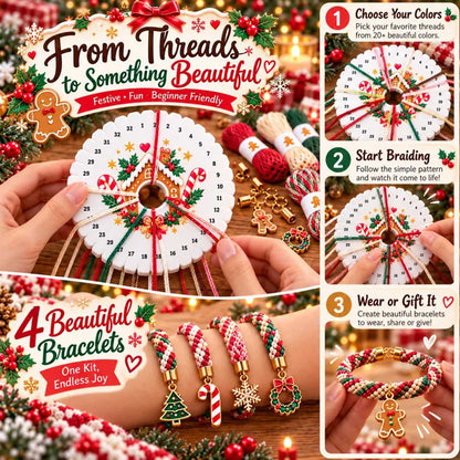 TopSpire® Christmas Kumihimo Bracelet Kit