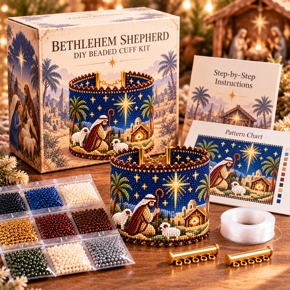 TopSpire® Bethlehem's Sacred Light DIY Beaded Cuff Kit