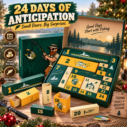 ⏳ Last day! 50% OFF – 🎣24-Day Fishing Countdown Calendar