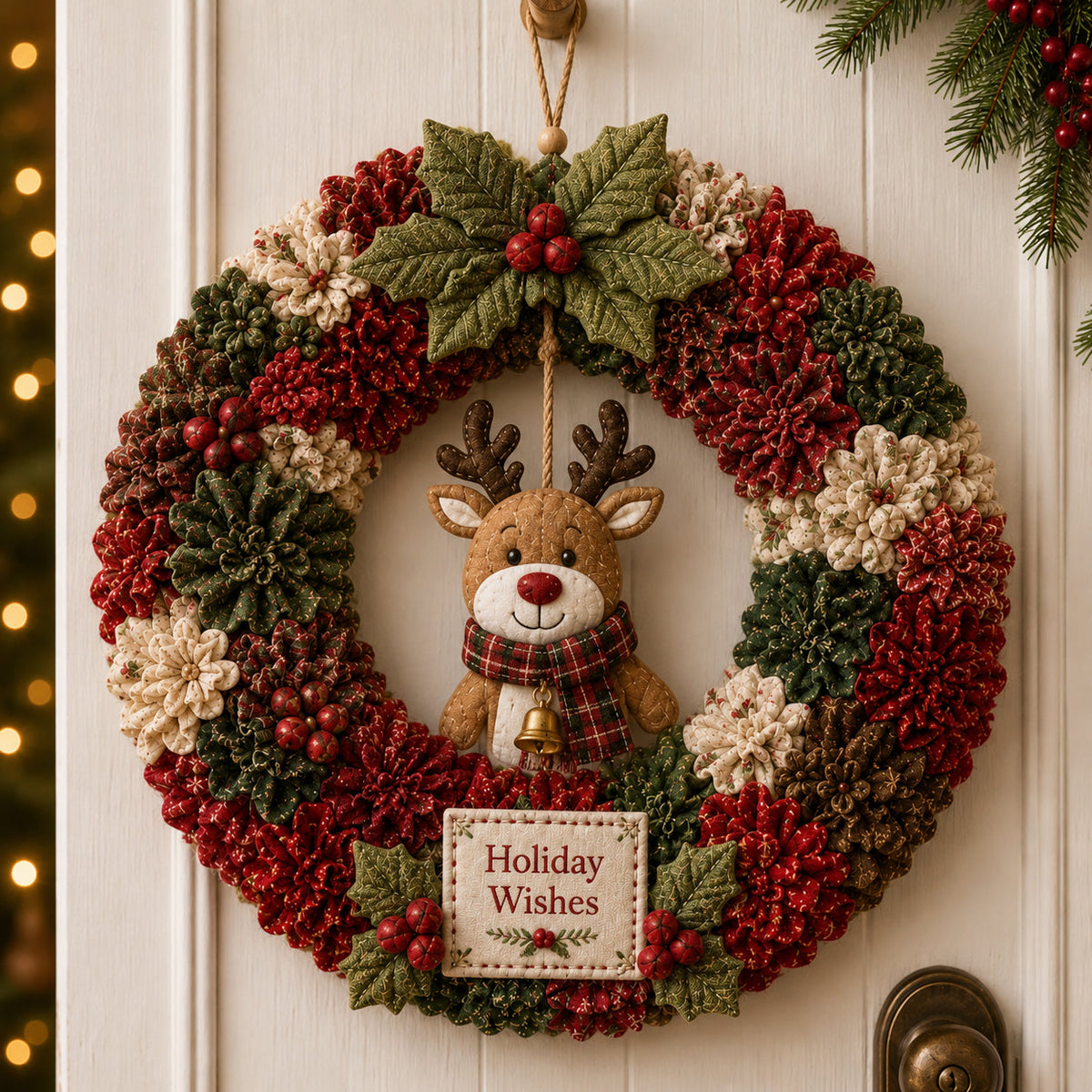 🔥49% Off Last Day 🔥 3D Fabric Poke Wreath DIY Kit