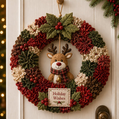 🔥49% Off Last Day 🔥 3D Fabric Poke Wreath DIY Kit