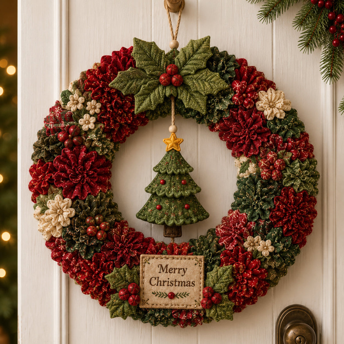 🔥49% Off Last Day 🔥 3D Fabric Poke Wreath DIY Kit