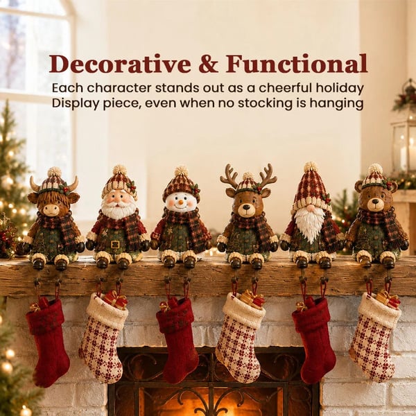🔥 Last Day 49% OFF - Christmas Stocking Holder Shelf Sitters (📦Buy 2 Free Shipping)