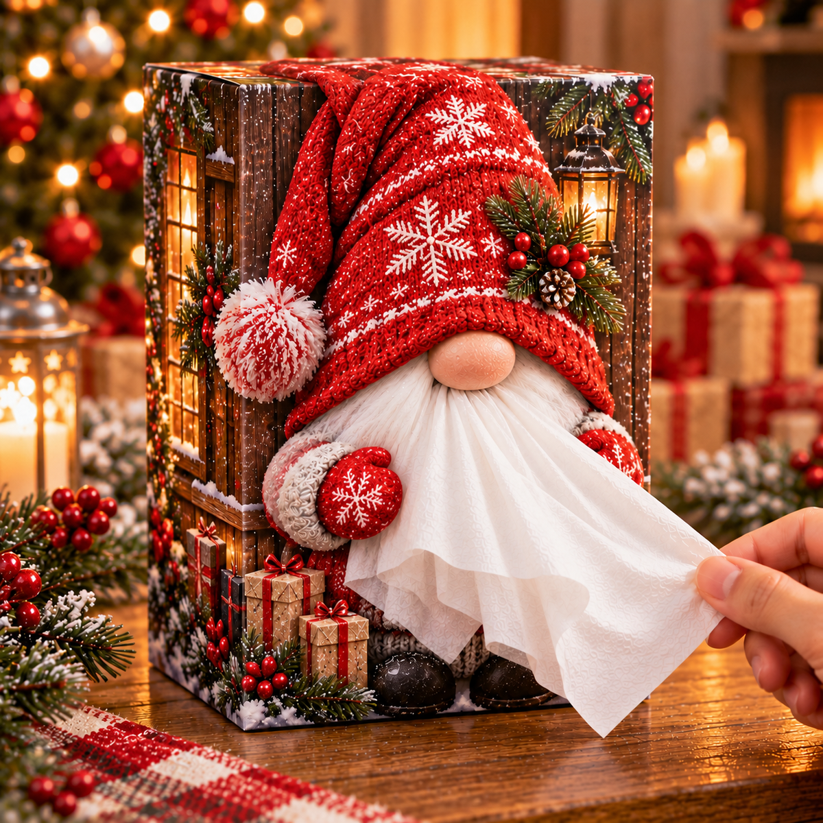 Fun Christmas Tissue Box