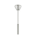 🥄✨ Stainless Steel Hand-Push Rotary Whisk – Effortless Mixing in Seconds!