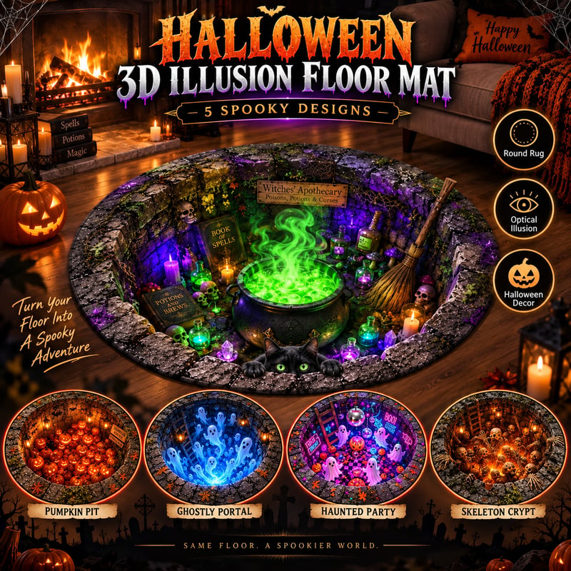 🎃Halloween 3D Illusion Floor Mat