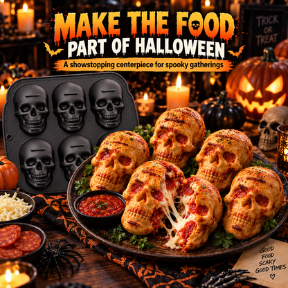 ✨ 60,000+ Sold - 💀SkullBite™ 6-Cavity 3D Skull Silicone Mold