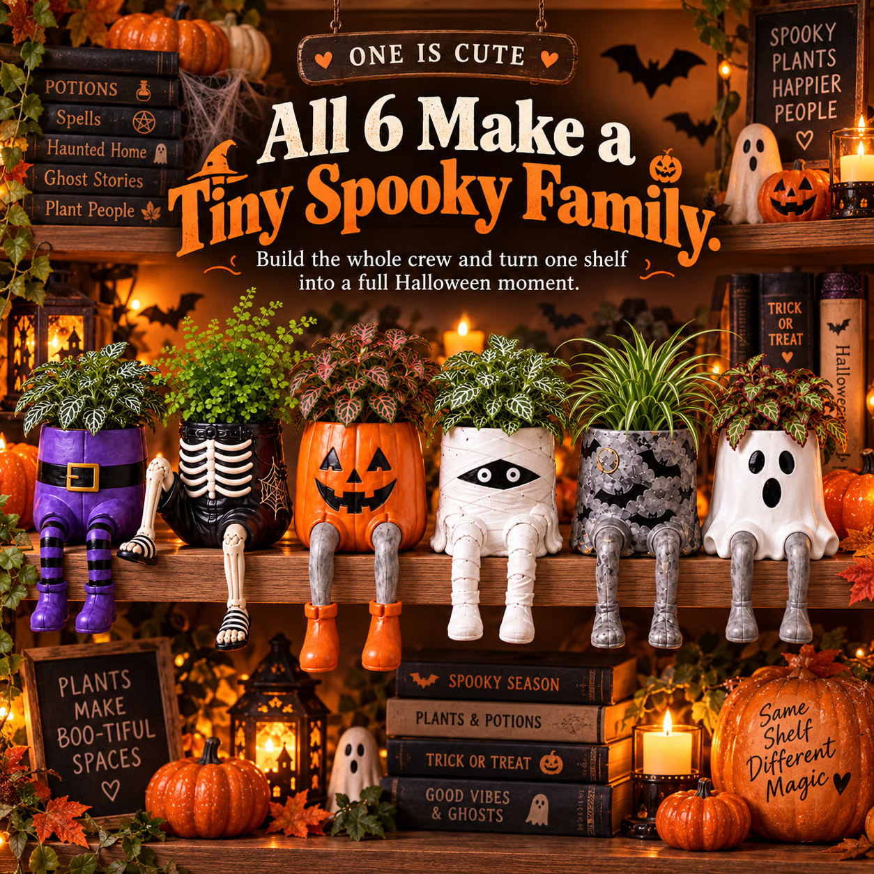 ✨ 60,000+ Sold - SpookPerch™ Halloween Dangling-Leg Planter