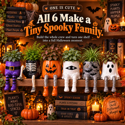 ✨ 60,000+ Sold - SpookPerch™ Halloween Dangling-Leg Planter