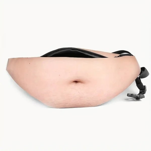 Funny Fake Beer‑Belly Fanny Pack