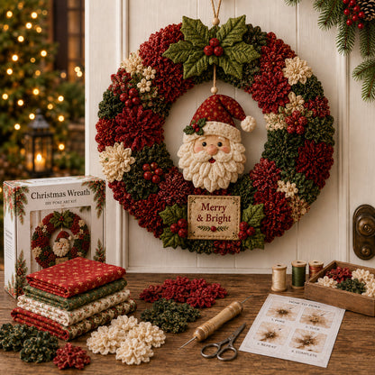 🔥49% Off Last Day 🔥 3D Fabric Poke Wreath DIY Kit