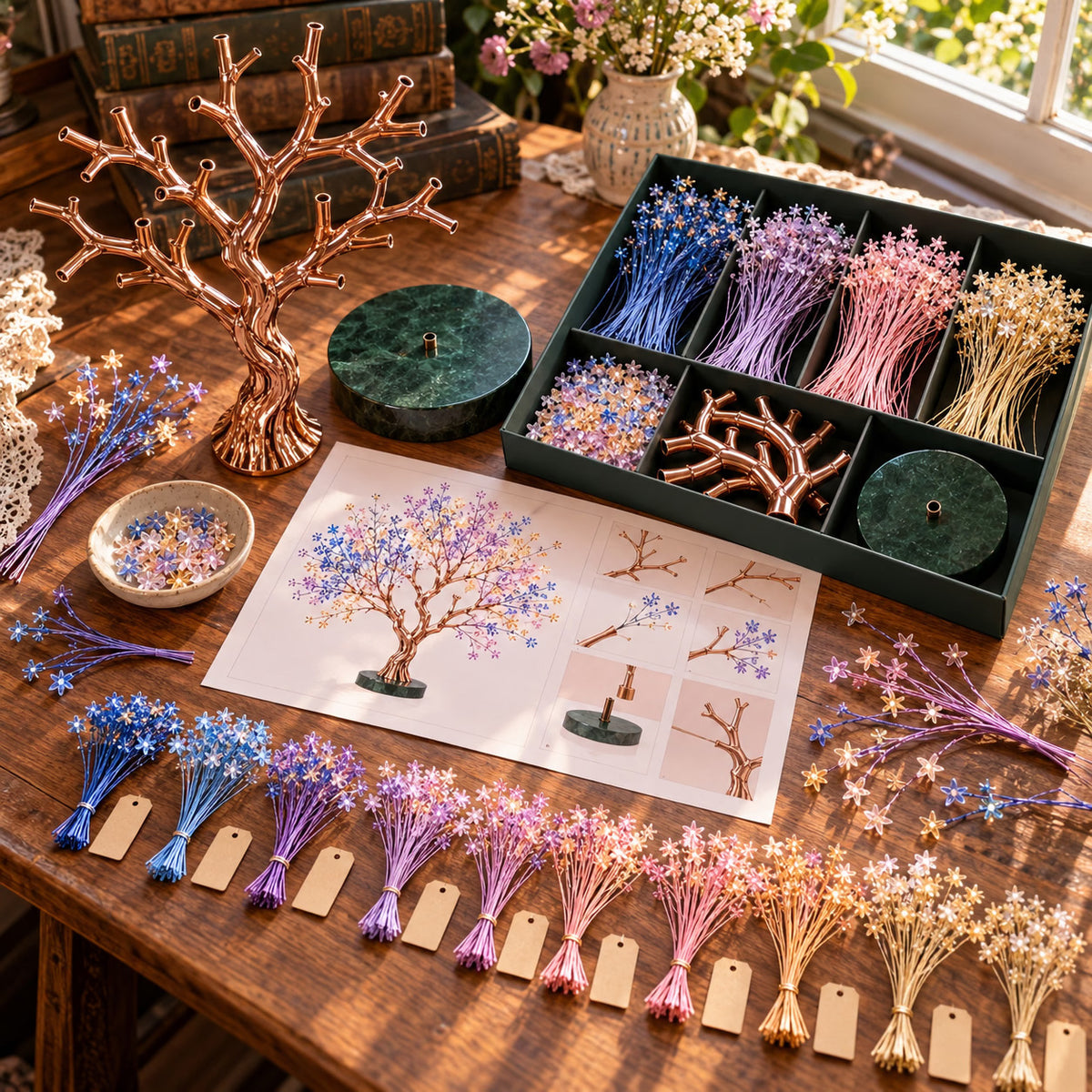 DIY Starlit Blossom Tree Art Kit