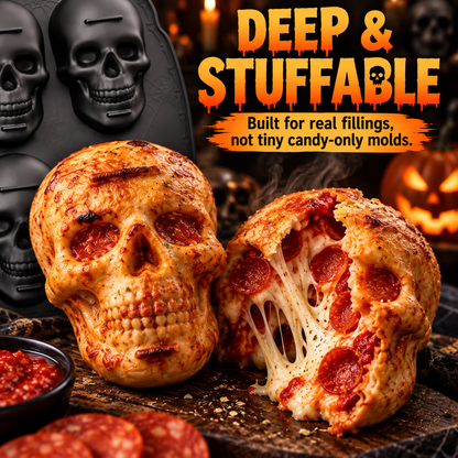 ✨ 60,000+ Sold - 💀SkullBite™ 6-Cavity 3D Skull Silicone Mold