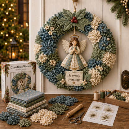 🔥49% Off Last Day 🔥 3D Fabric Poke Wreath DIY Kit