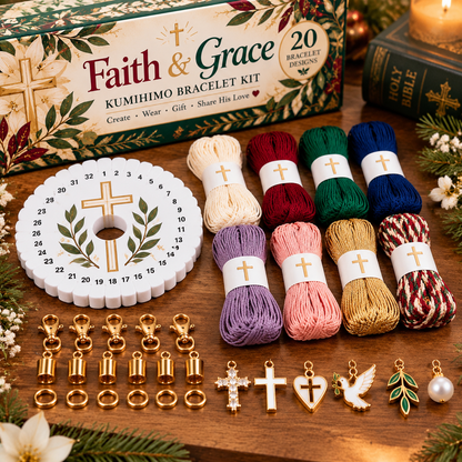 TopSpire® Christmas Kumihimo Bracelet Kit