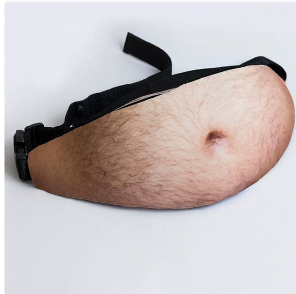 Funny Fake Beer‑Belly Fanny Pack