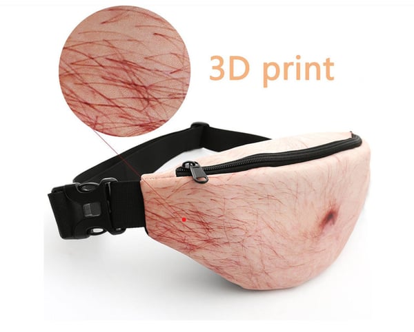 Funny Fake Beer‑Belly Fanny Pack