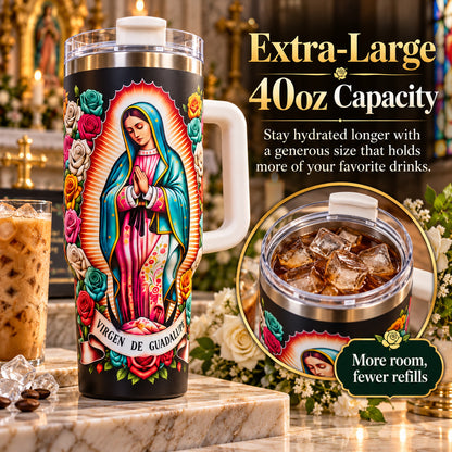 Our Lady of Guadalupe 40oz insulated tumbler - image 4