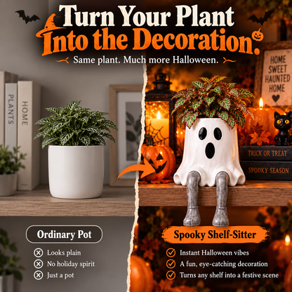 ✨ 60,000+ Sold - SpookPerch™ Halloween Dangling-Leg Planter