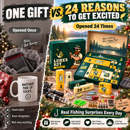 ⏳ Last day! 50% OFF – 🎣24-Day Fishing Countdown Calendar