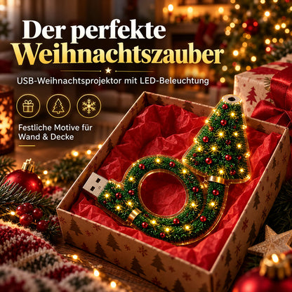 🎄 Weihnachts-Projektor mit LED-Beleuchtung