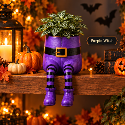 ✨ 60,000+ Sold - SpookPerch™ Halloween Dangling-Leg Planter