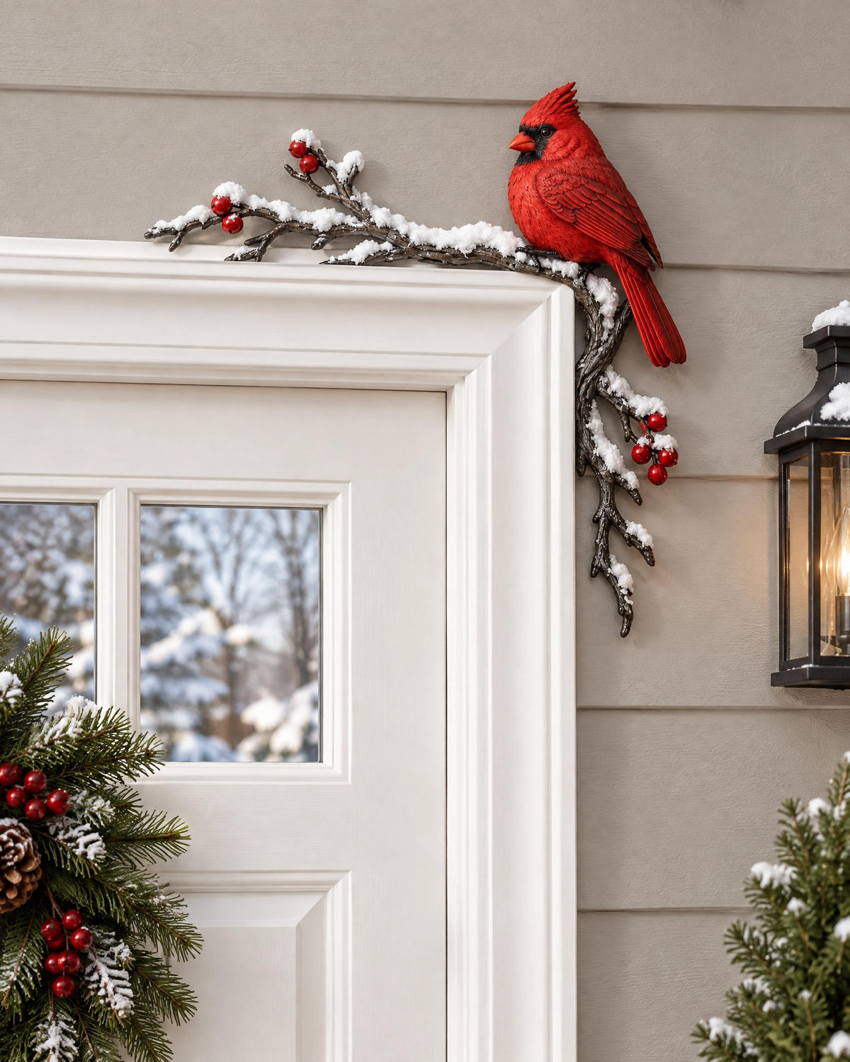 ✨Last Day 49% OFF✨Cardinal Winter Door Topper