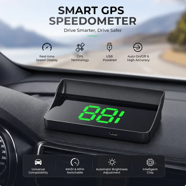 🔥Limited-time buy one get one free 🚗 Head-up display, in-car GPS, digital speedometer 📟