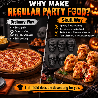 ✨ 60,000+ Sold - 💀SkullBite™ 6-Cavity 3D Skull Silicone Mold