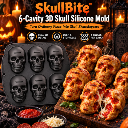 ✨ 60,000+ Sold - 💀SkullBite™ 6-Cavity 3D Skull Silicone Mold