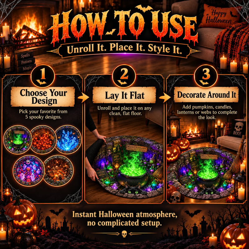 🎃Halloween 3D Illusion Floor Mat