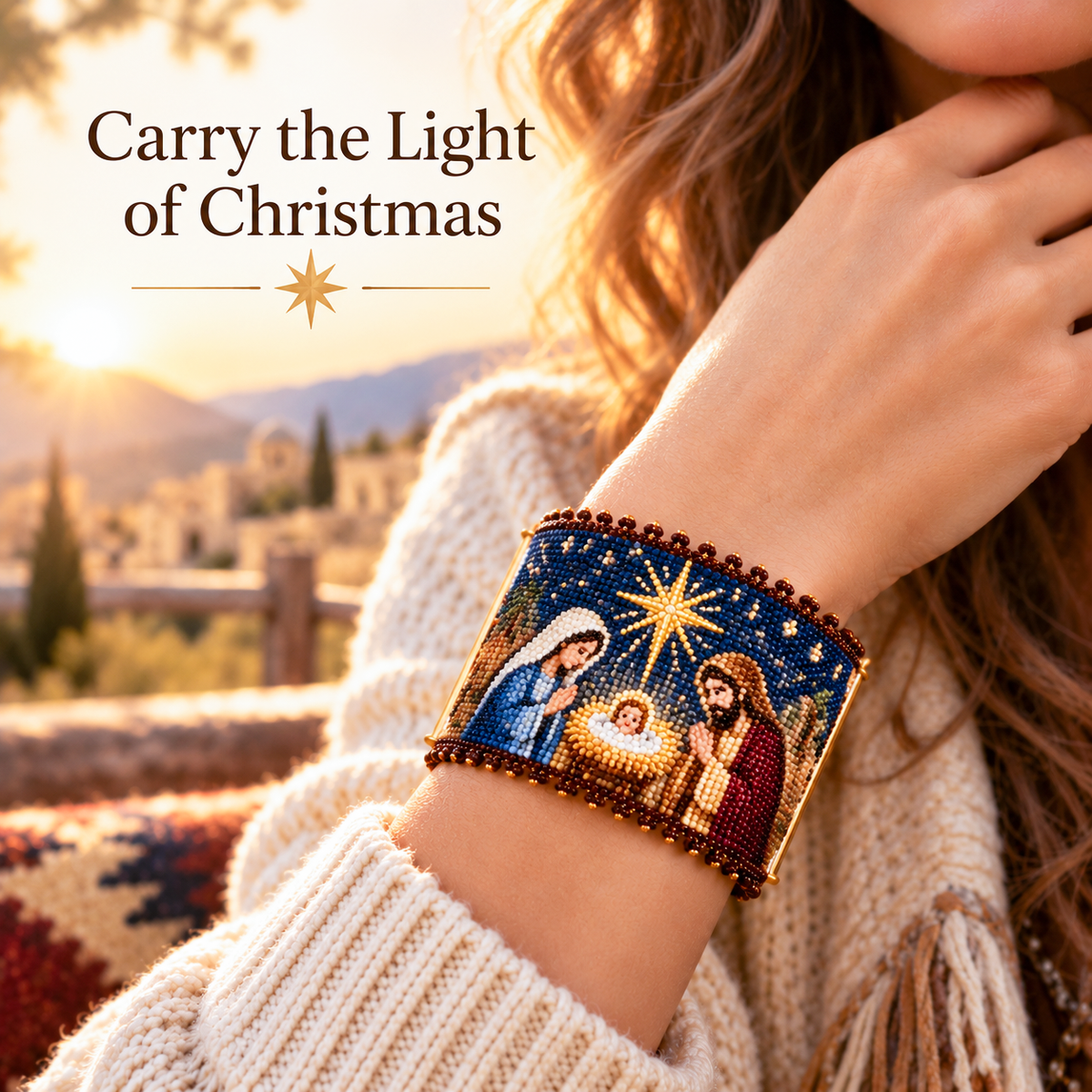 TopSpire® Bethlehem's Sacred Light DIY Beaded Cuff Kit